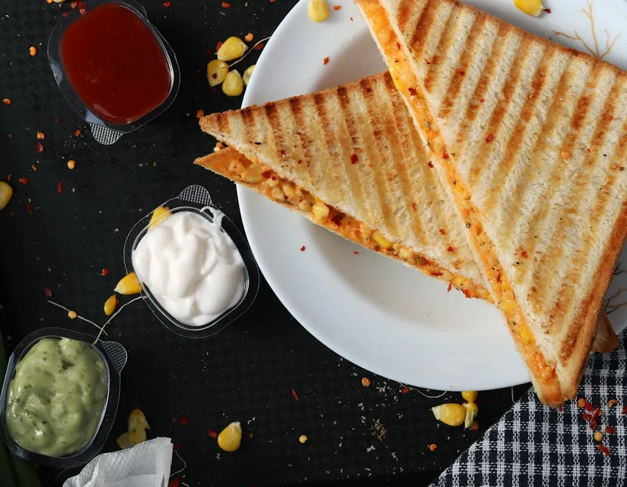 Sándwich prensado a la plancha